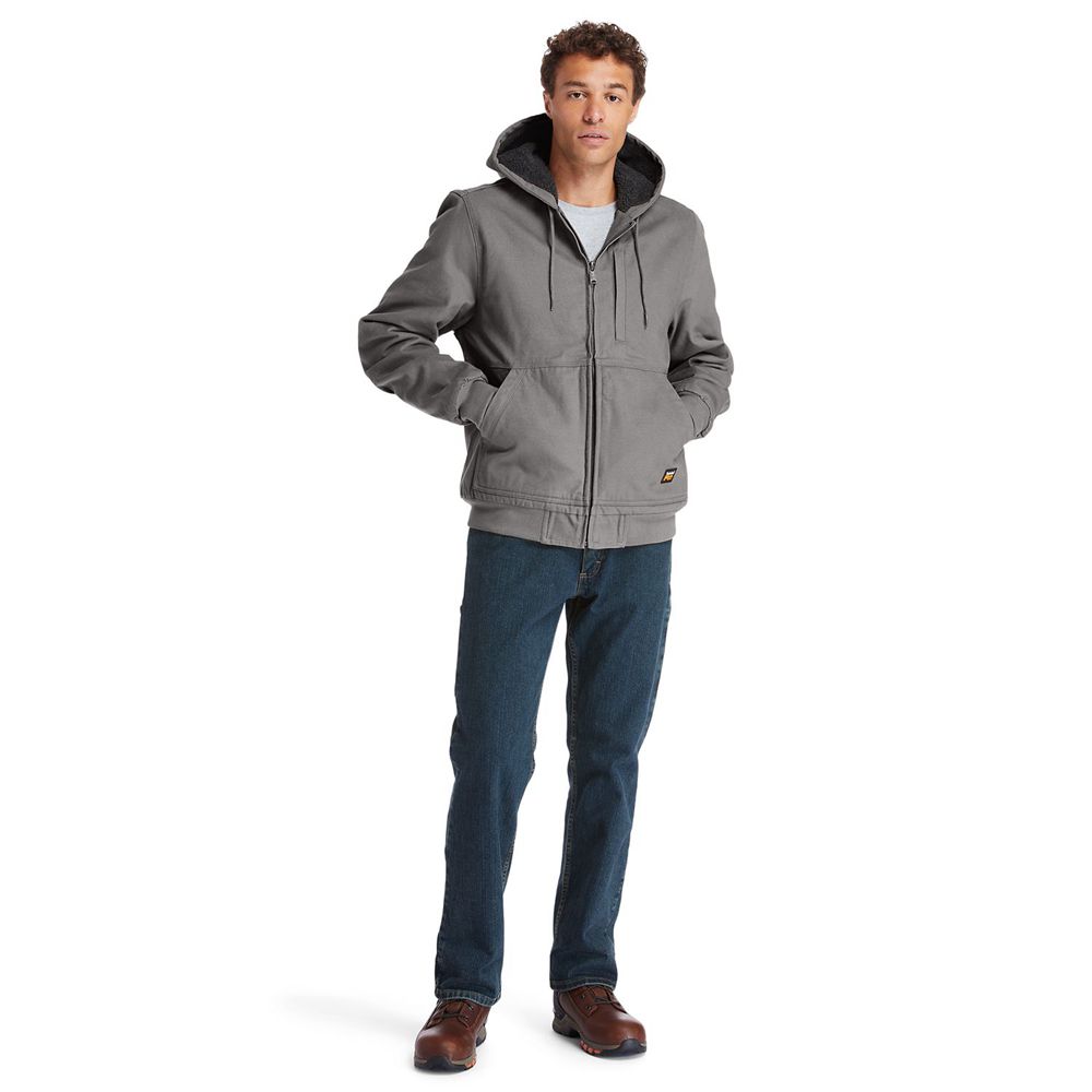 Geaca Timberland Barbati Gri Inchis - Pro® Gritman Lined, Hooded Panza - Romania - MULXGP072